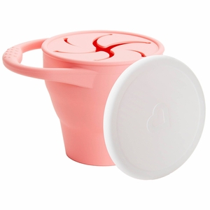 Munchkin C'est Silicone Snack Catcher with Lid - Coral