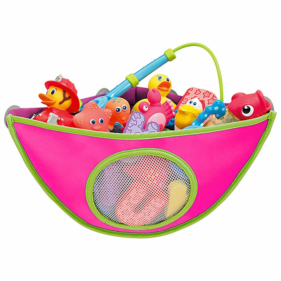 Munchkin Corner Bath Toy Organizer Pink
