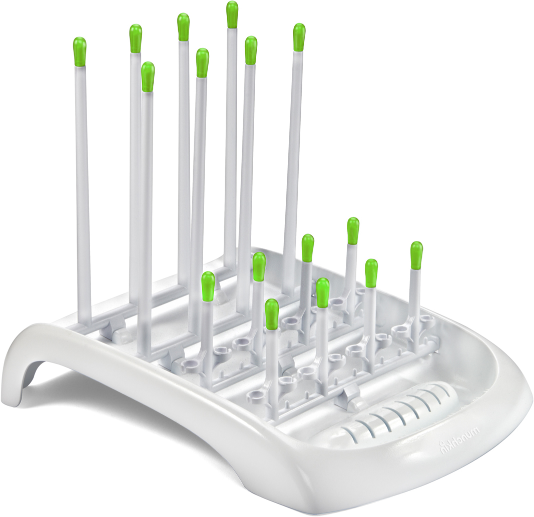 Munchkin Fold Bottle Drying Rack Green