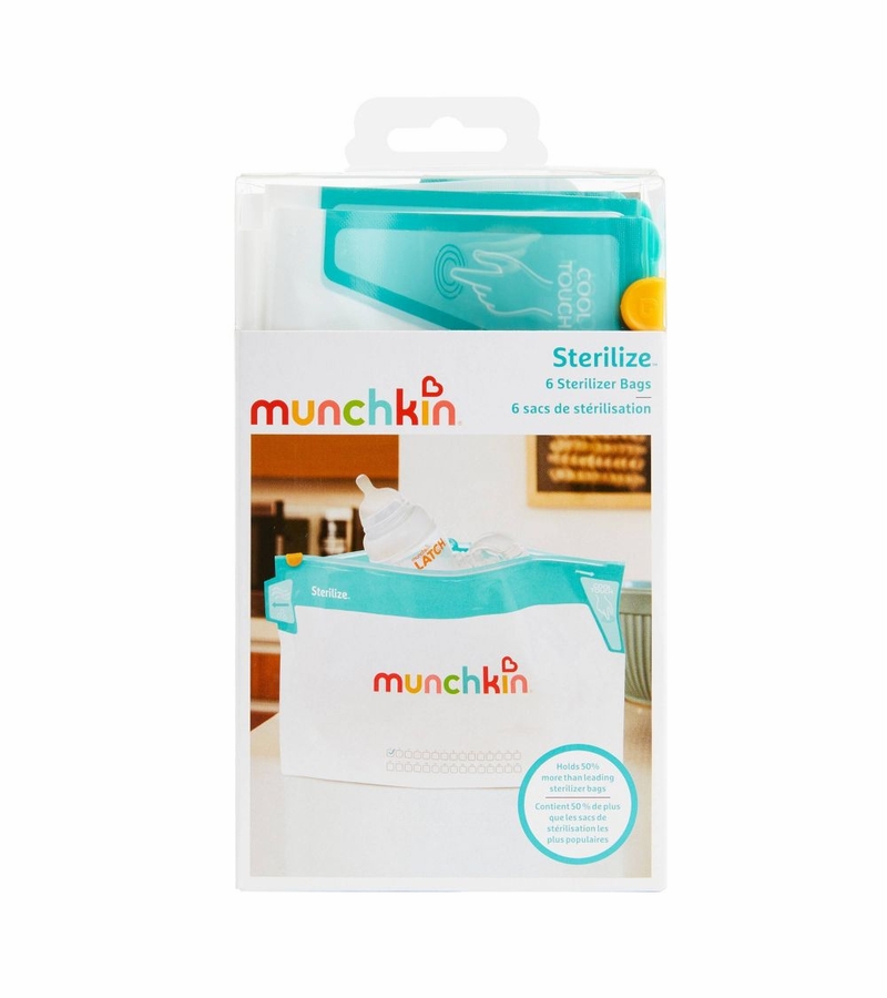 Munchkin Jumbo Bottle Sterilizer Bag, 6 Pack