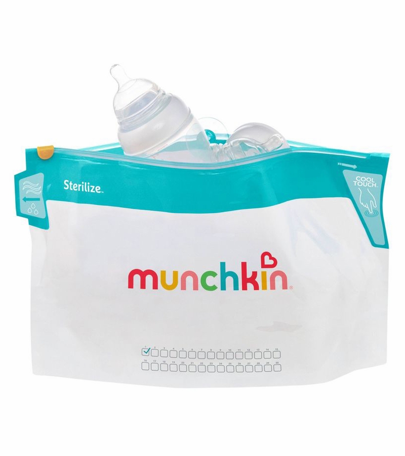 Munchkin Jumbo Bottle Sterilizer Bag, 6 Pack