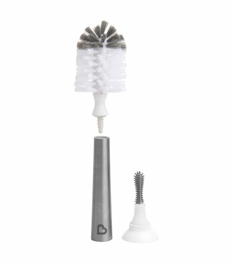 Munchkin Shine Stainless Steel Bottle Brush & Refill Brush Head