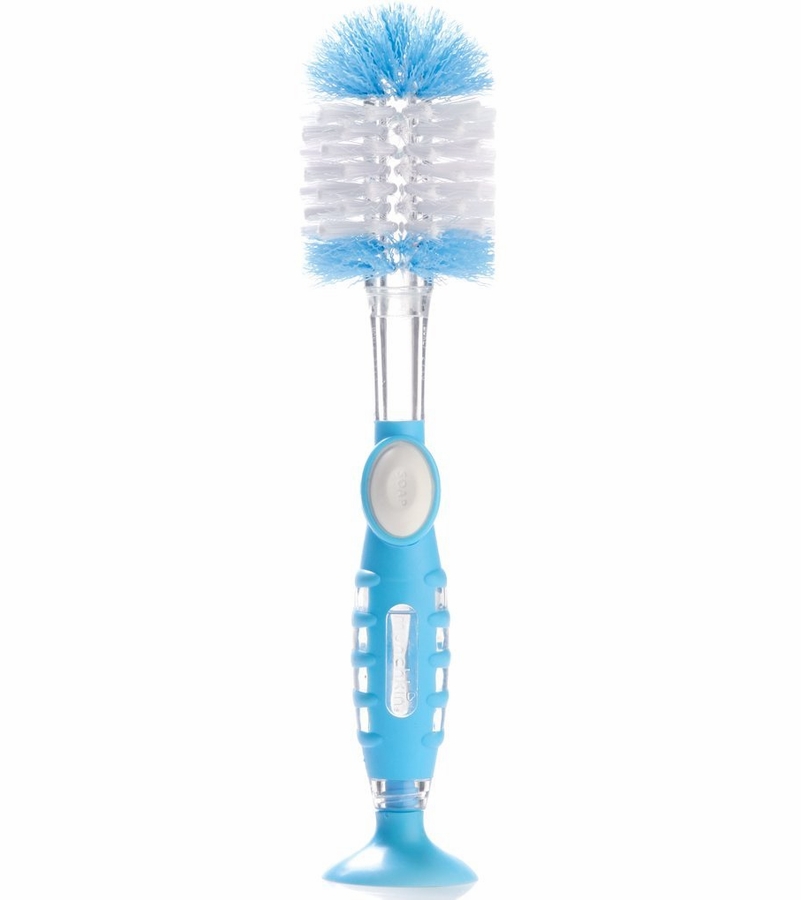 Munchkin Soap Dispensing Bottle Brush Blue