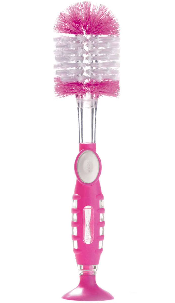Munchkin Soap Dispensing Bottle Brush Pink
