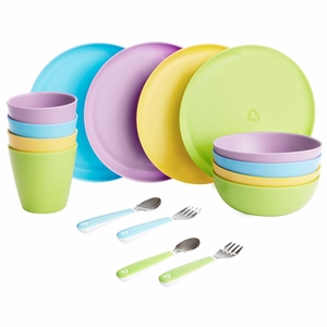 Munchkin Toddler Dining Set with Splash Utensils, 16 Piece Set