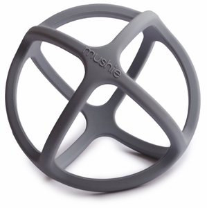 Mushie Ball Teether - Dove Grey