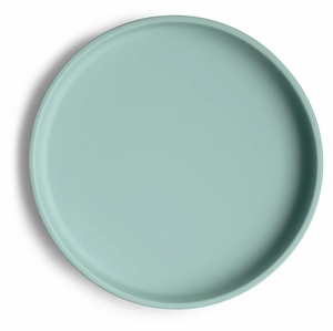 Mushie Classic Silicone Suction Plate - Cambridge Blue