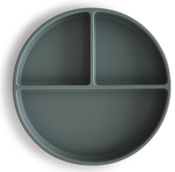 Mushie Silicone Suction Plate - Dried Thyme