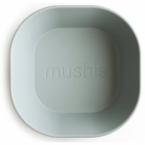 Mushie Square Dinnerware Bowls, Set of 2 - Sage