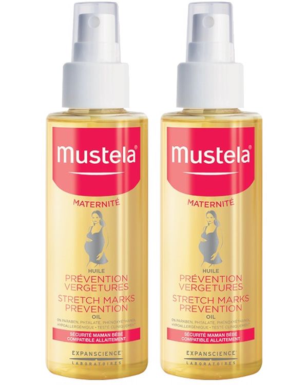 Mustela Stretch Marks Prevention Oil, 3.54 Fl Oz (2Pack)