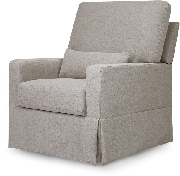 Namesake Crawford Pillowback Comfort Swivel Glider - Performance Grey Eco-Weave