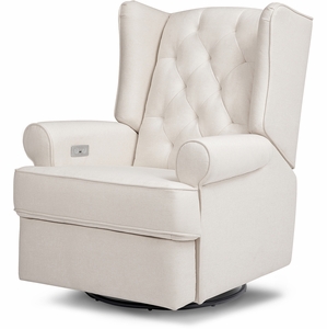 Namesake Harbour Electronic Swivel Glider Recliner w/USB - Performance Cream Eco-Weave