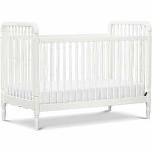 Namesake Liberty 3-in-1 Convertible Spindle Crib w/Toddler Bed Conversion Kit - Warm White
