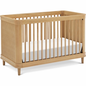 Namesake Marin w/ Cane 3-in-1 Convertible Crib - Honey / Honey Cane