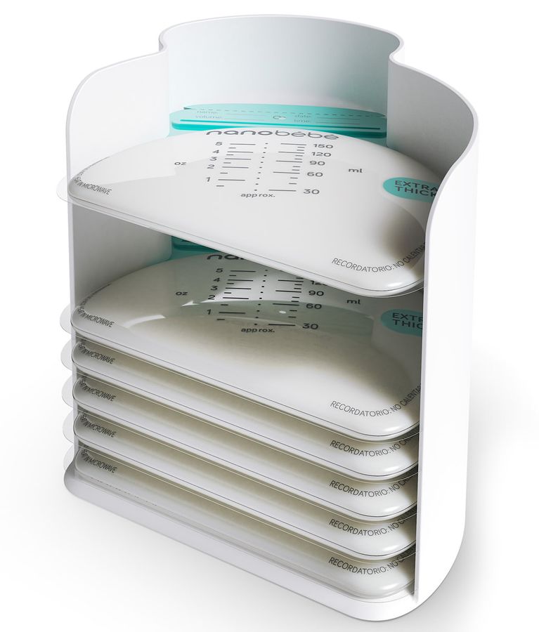 Nanobebe 25 Breastmilk Storage Bags + Organizer