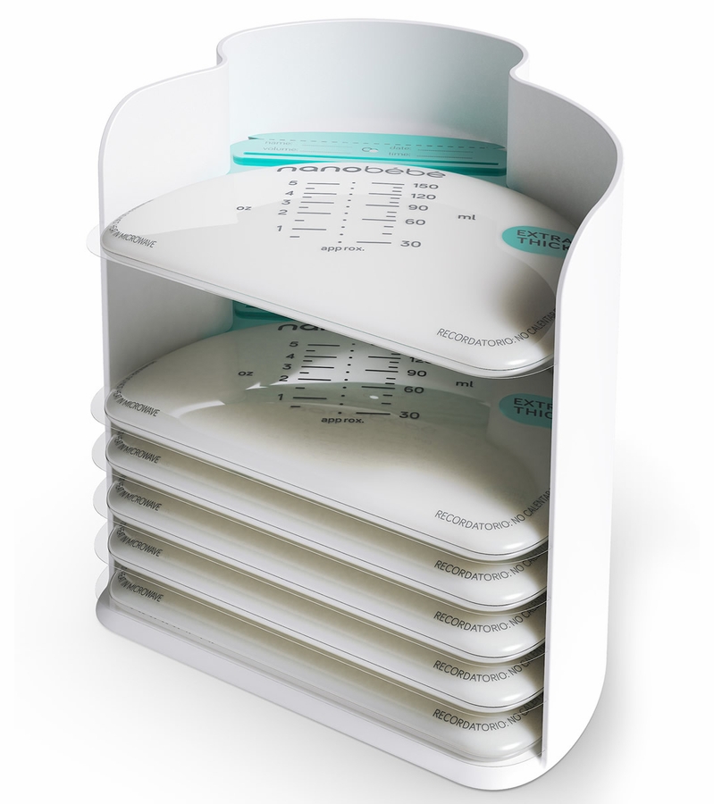 Nanobebe 25 Breastmilk Storage Bags + Organizer