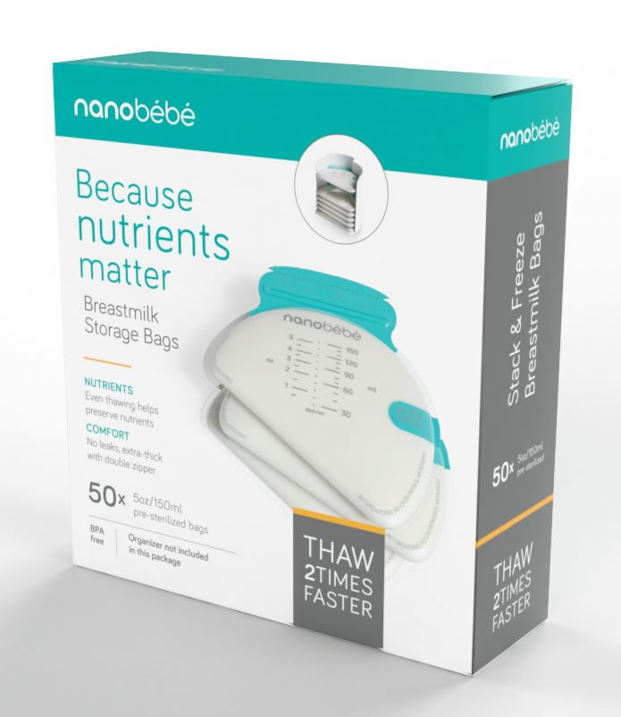 Nanobebe 50 Breastmilk Storage Bags