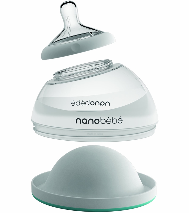 Nanobebe Breastmilk Bottle ThreePack Gray