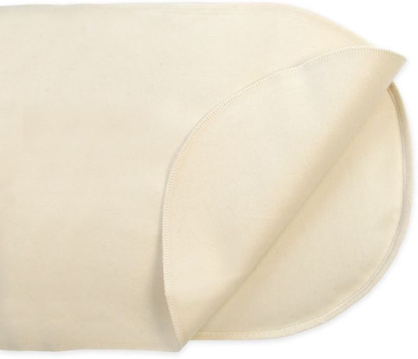 Naturepedic Organic Cotton Waterproof Flat Oval Pad Natural
