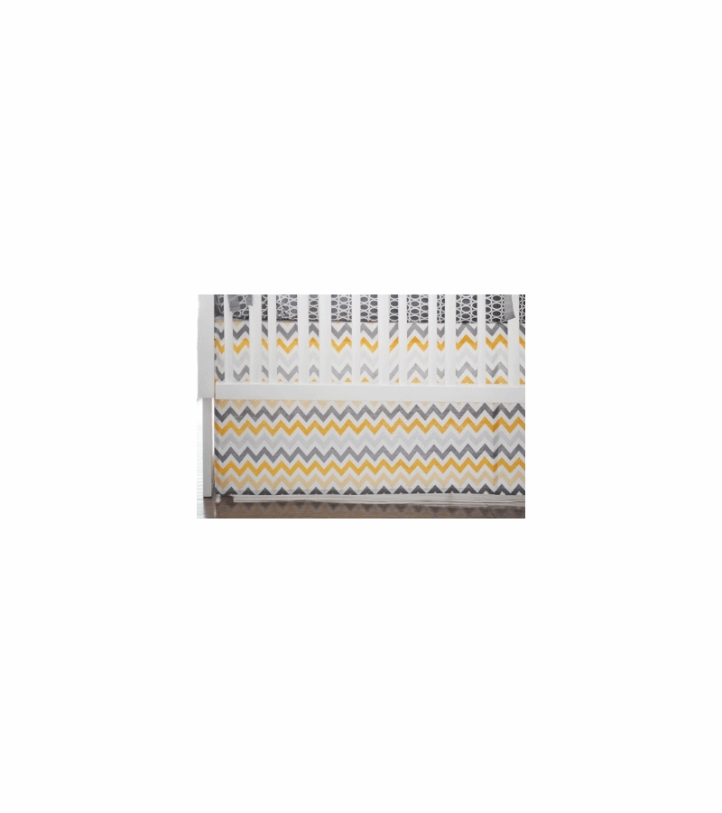 New Arrivals Mellow Yellow Crib Skirt