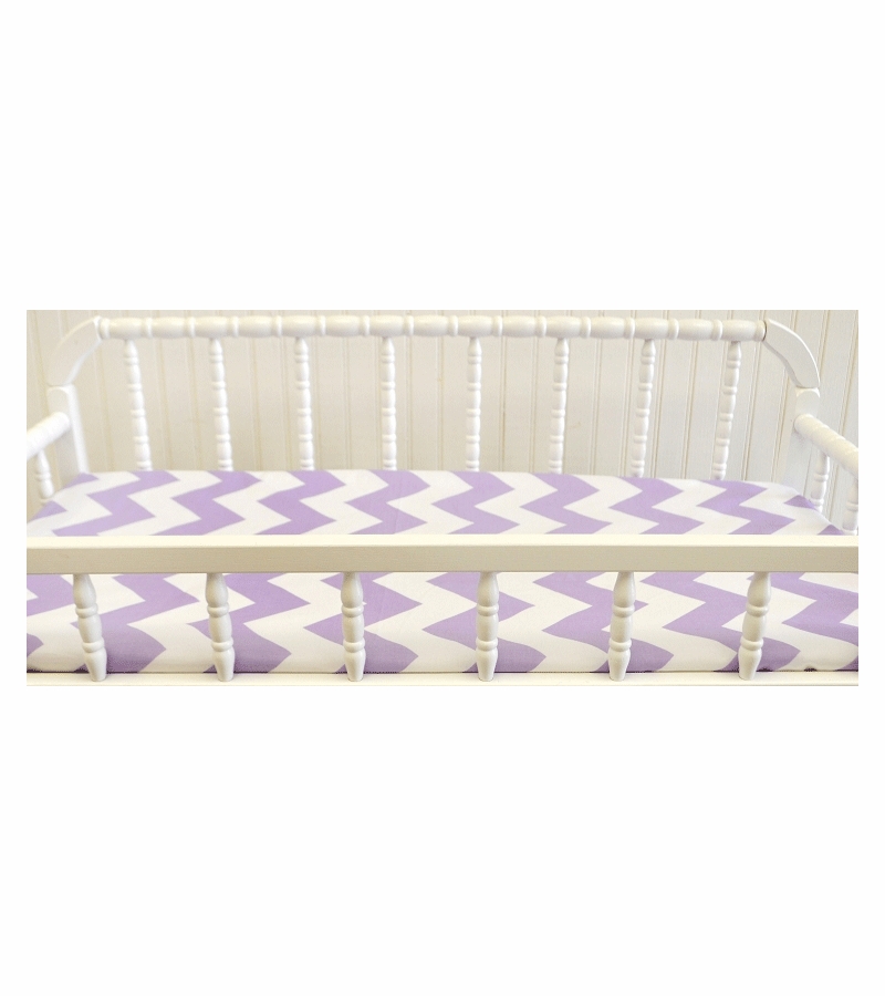 New Arrivals Zig Zag Lavender Changing Pad Cover