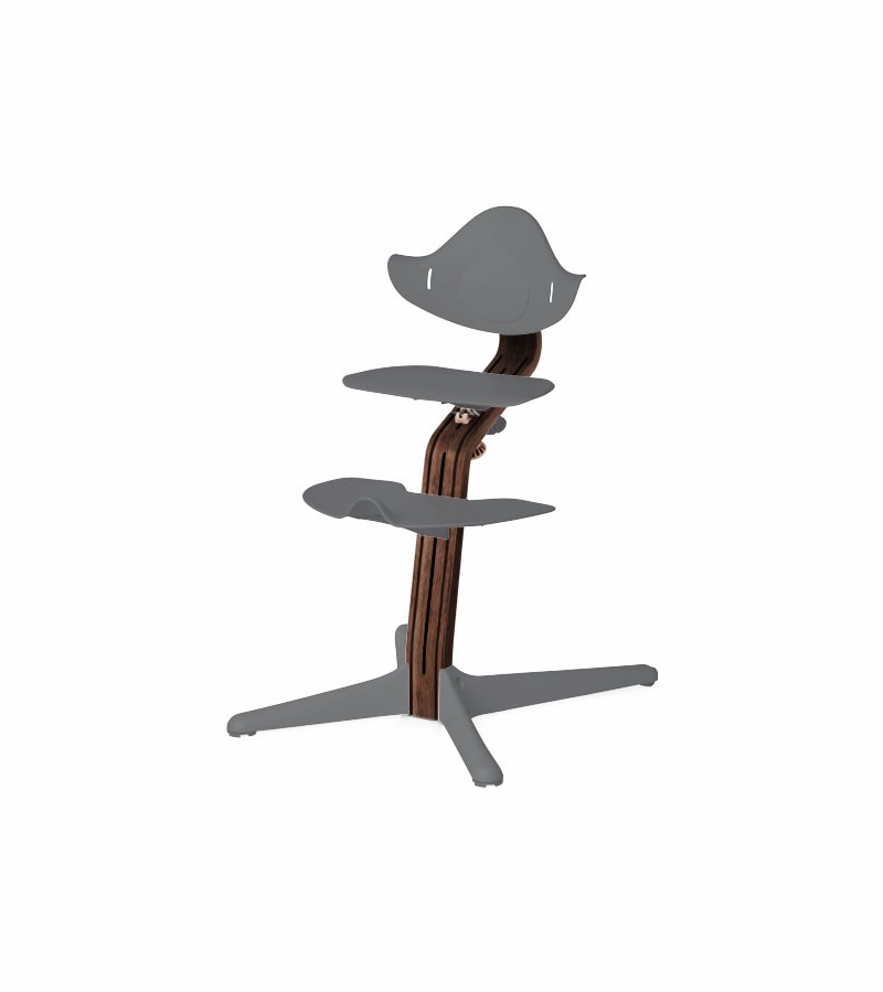 Nomi High Chair Premium Walnut / Grey