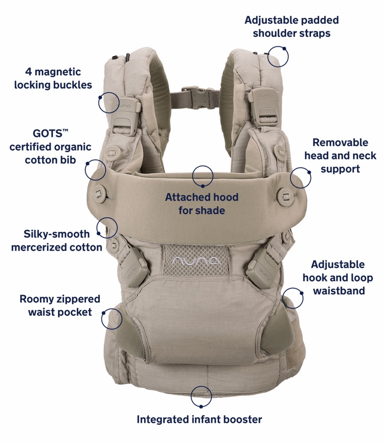 Nuna CUDL 4 in 1 Baby Carrier Softened Hazelwood