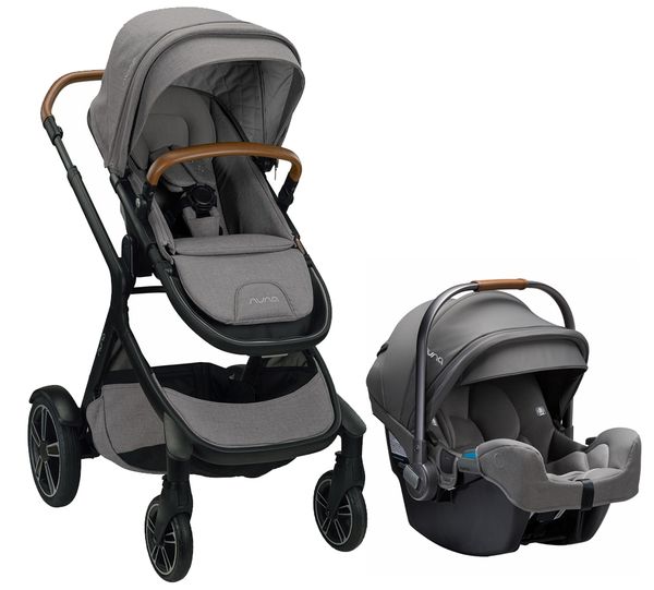 Nuna DEMI Grow + PIPA RX Travel System Bundle Frost/Granite