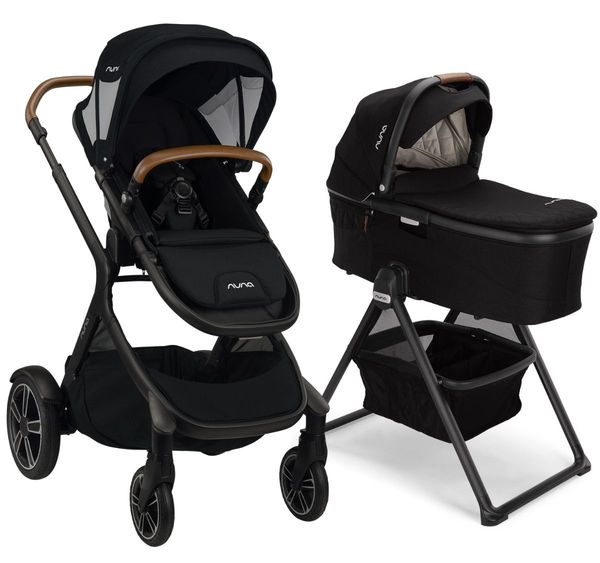 Nuna DEMI Grow Stroller + with Stand Bundle Caviar