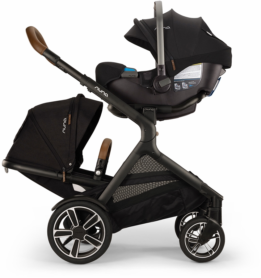 Nuna DEMI Next Double Stroller with Rider Board + PIPA RX Travel System