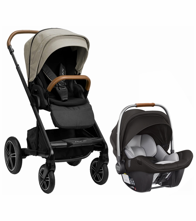 Nuna MIXX Next + PIPA Lite LX Travel System Bundle Timber/Caviar