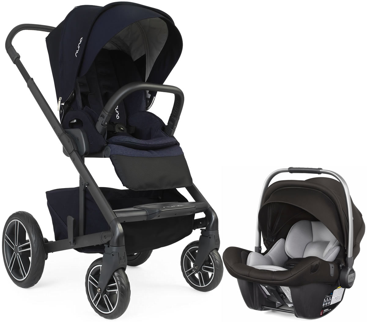 Nuna Mixx2 + Pipa Lite LX Travel System Indigo/Caviar