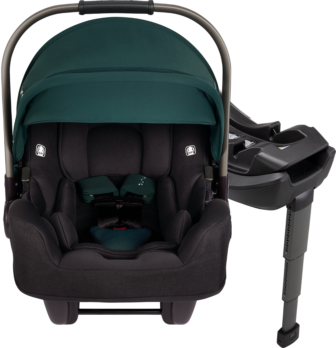 Nuna PIPA RX Lightweight Infant Car Seat + RELX Base with Load Leg Lagoon