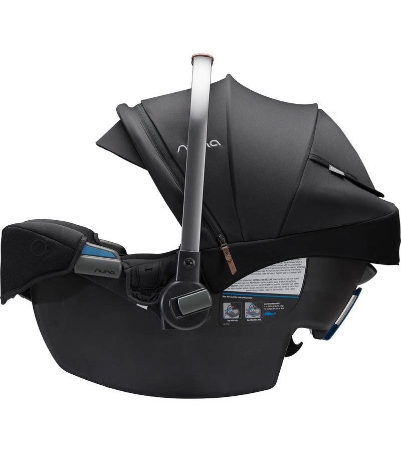 Nuna PIPA RX Lightweight Infant Car Seat + RELX Base with Load Leg Caviar
