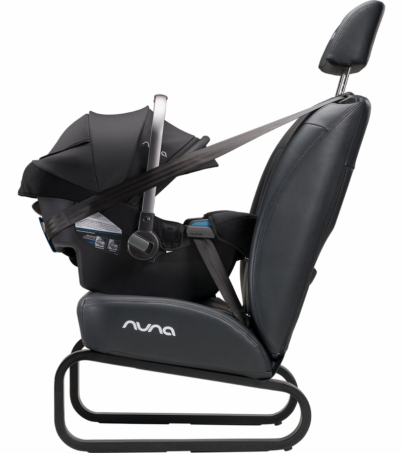 Nuna PIPA RX Lightweight Infant Car Seat + RELX Base with Load Leg Caviar