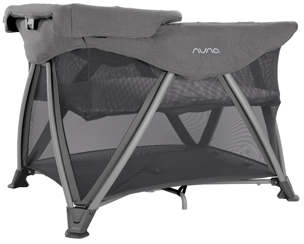 Nuna SENA Aire Playard with ZipOff + Changer (One Box) Granite