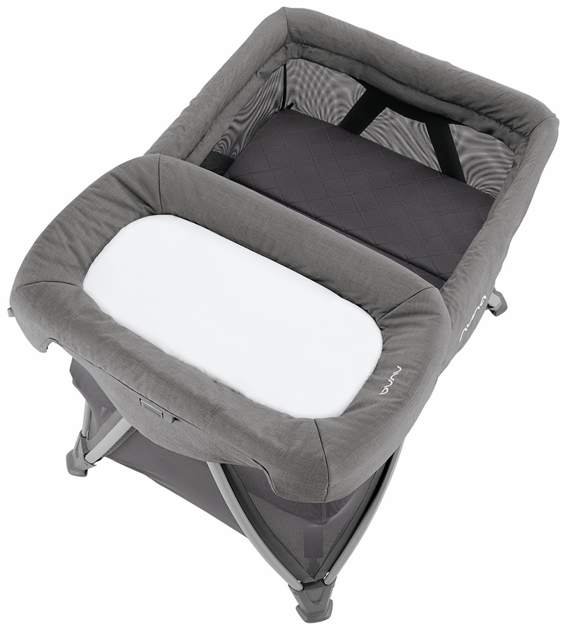 Nuna SENA Aire Playard with ZipOff + Changer (One Box) Granite