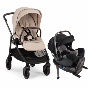 Nuna SWIV + PIPA RX Travel System Bundle - Biscotti / Caviar