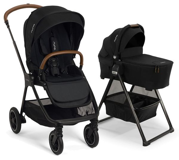 Nuna TRIV Next Stroller + LYTL + Stand Bundle Caviar / Caviar