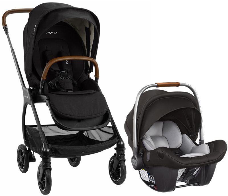 nuna triv black frame caviar キャビア Nuna Triv Next Stroller - Caviar unisex (bambini)