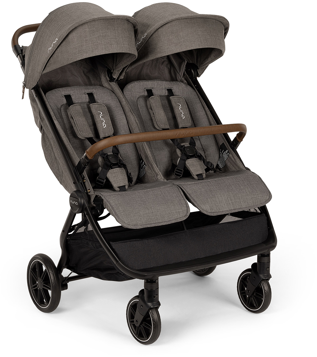 Nuna TRVL dubl Lightweight Side by Side Double Stroller - Granite