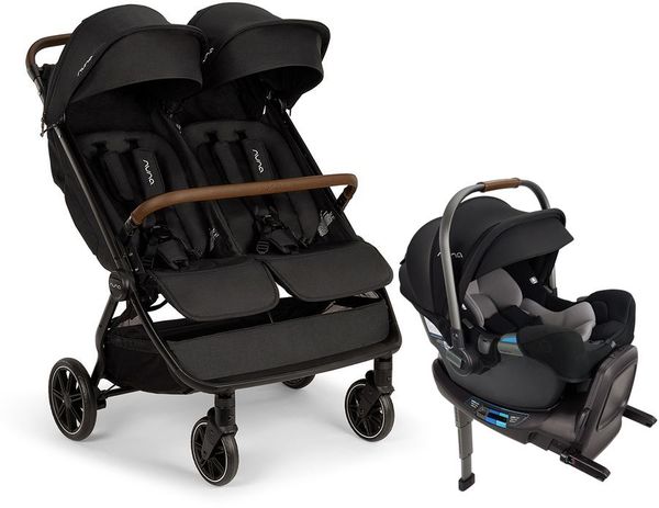 Nuna TRVL dubl + PIPA RX Travel System Bundle - Caviar / Caviar