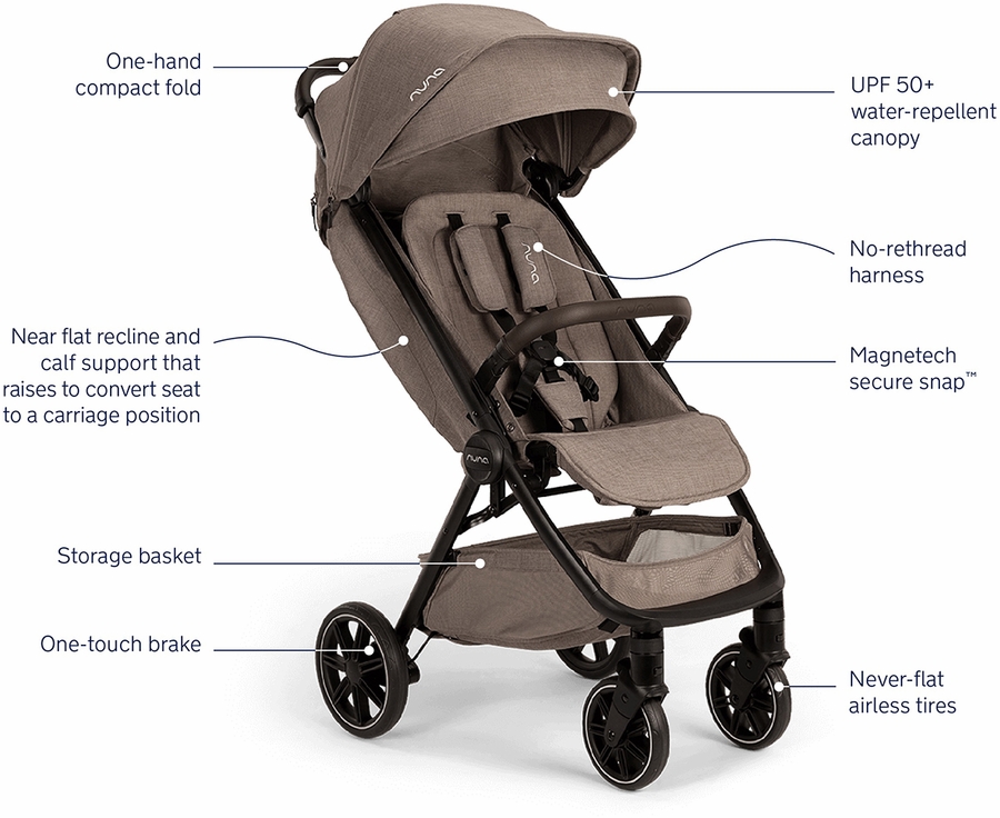 Nuna TRVL LX + PIPA urbn Travel System Cedar