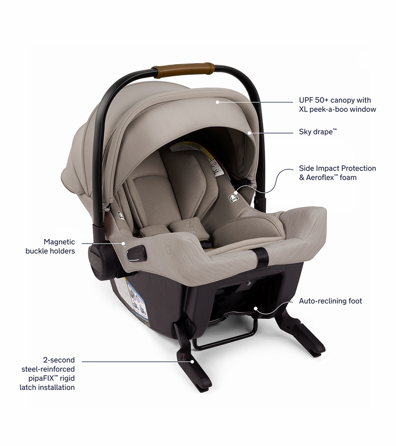 Nuna TRVL + PIPA urbn Travel System Hazelwood
