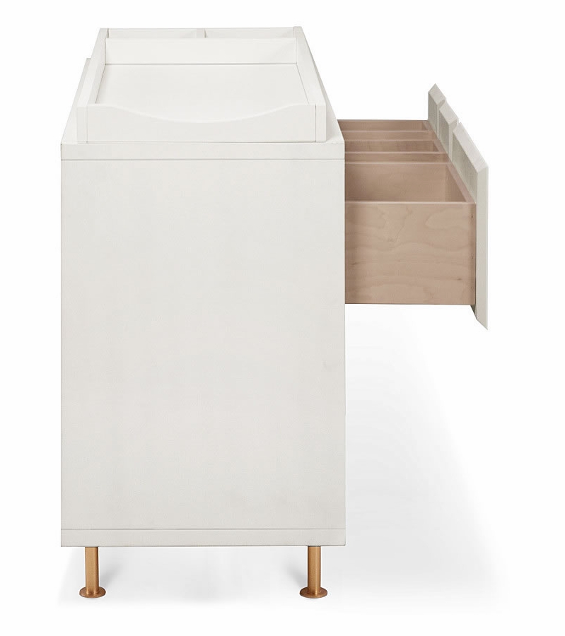 Nursery Works Novella 5Drawer Dresser Dune White