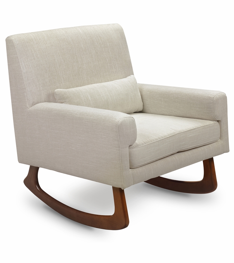 Nursery Works Sleepytime Rocker, Walnut Legs Oatmeal