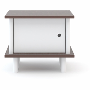 Oeuf ML Night Stand - White/Walnut