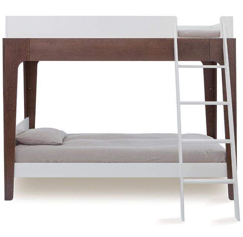 Oeuf Perch Bunk Bed Twin Size White/Walnut