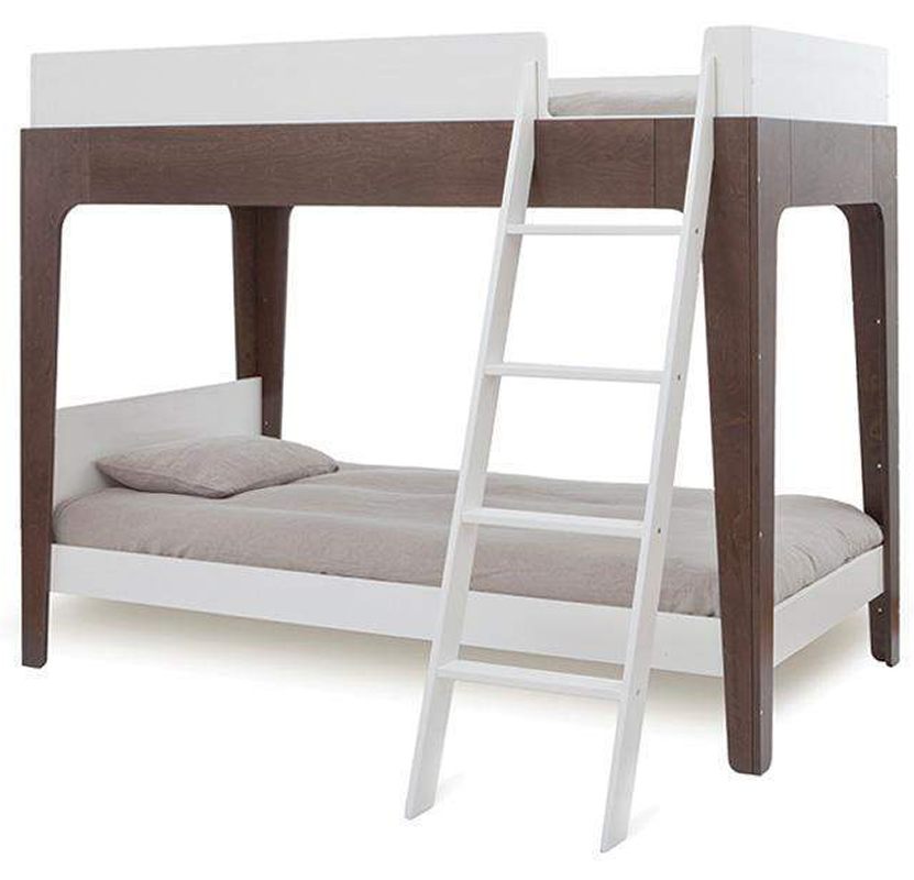 Oeuf Perch Bunk Bed Twin Size White/Walnut