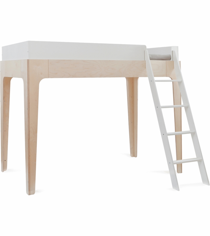 Oeuf Perch Collection Twin Loft Bed White/Birch